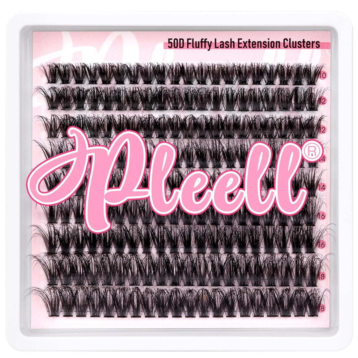 Fluffy Lash Clusters Wispy Eyelash Extension 10-18MM 180Pcs Individual Lashes Clusters Natural Eyelashes Extensions DIY at Home by Pleell