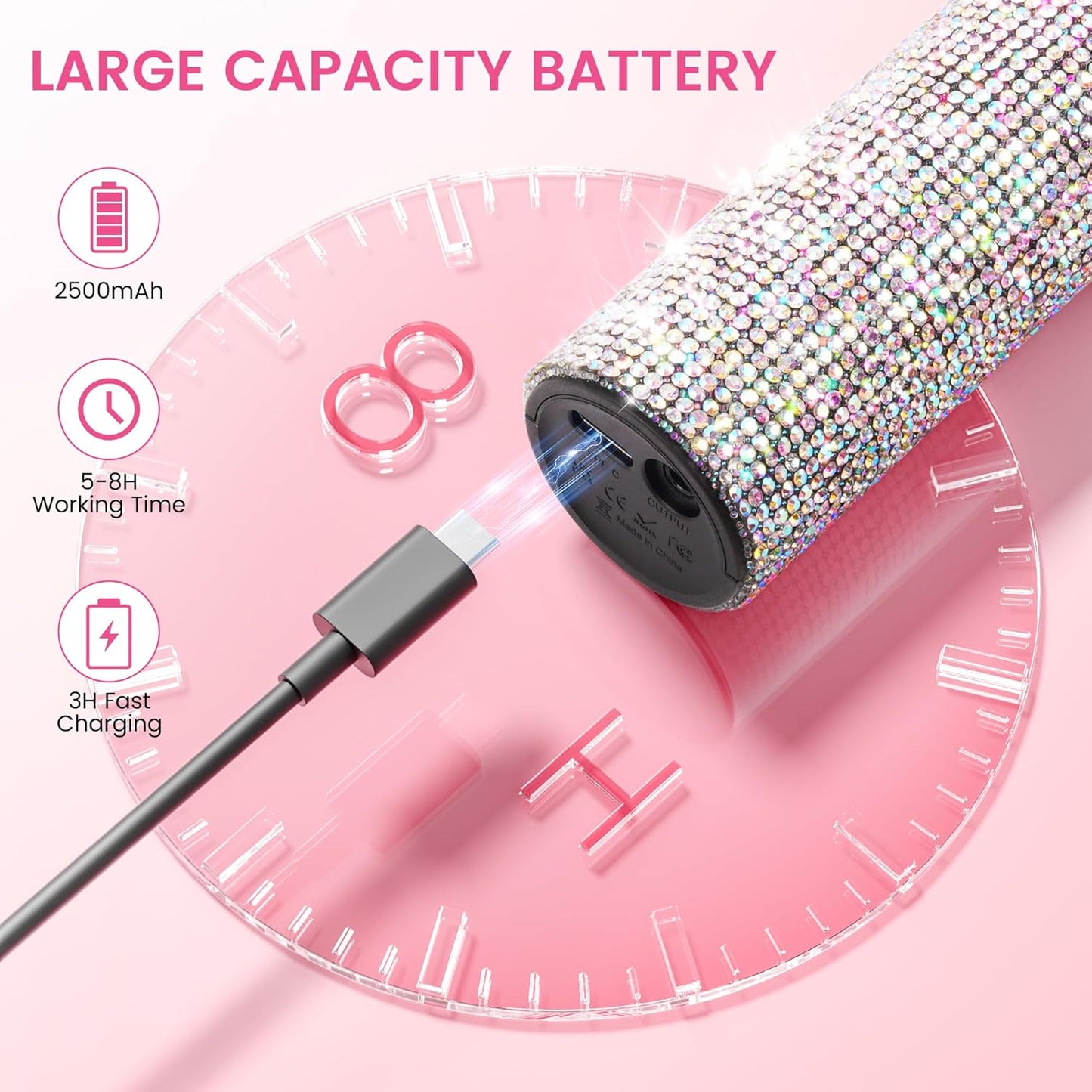 Lavinda Portable Nail Drill 35000 RPM, Professional Rechargeable Cordless Electric Nail File with Bits for Acrylic Gel Nails Polishing Removal, Manicure Pedicure Efile Kit for Salon Home, Diamond