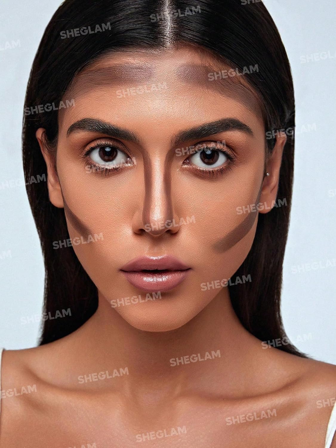 SHEGLAM Snatch 'n' Define Cream Contour Stick Long Lasting Highly Pigmented Sweat Proof Face Bronzer Makeup - Camel Suede