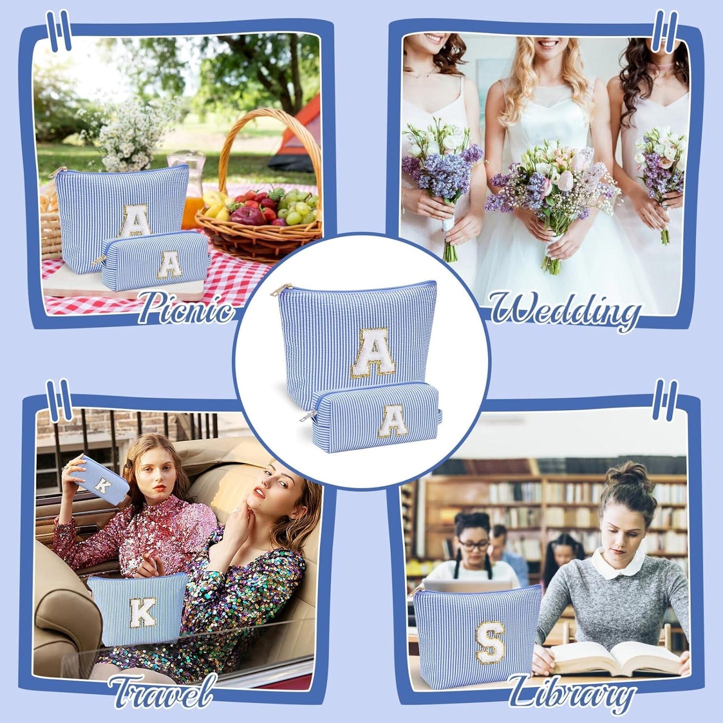 YOOLIFE Teacher Gifts for Women - Teacher Appreciation Gifts, Retirement Travel Gifts for Teacher Travel Makeup Organizer Bag | Teacher Birthday Gifts | Retirement Gifts for Women 2024 | Teacher Gifts