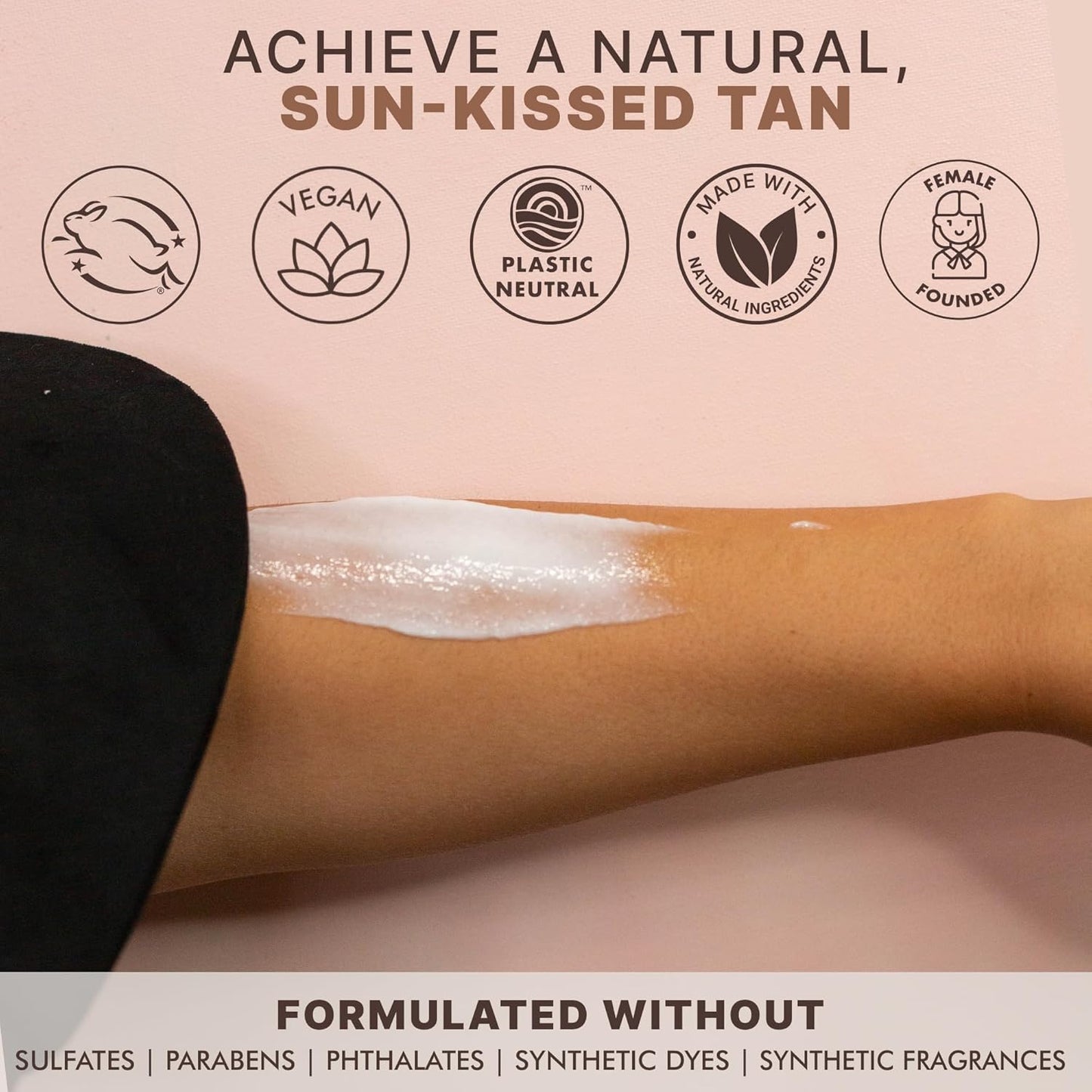 Tanning Lotion Self Tanner - USA Made with Natural and Organic Ingredients Non Toxic Sunless Browning Lotion, Best Gradual Tanner for Men and Women, Streak-Free Fake Tan, Fair to Medium