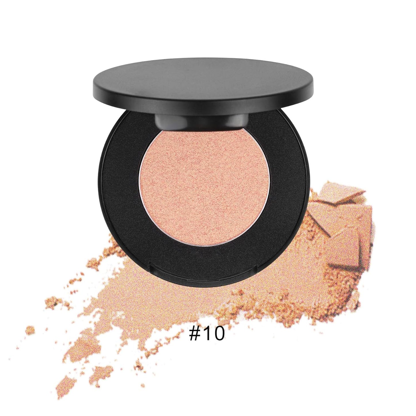 Face Highlighter Powder Palette, Glossy Glitter Illuminator Powder, Shimmer Shades for Face Highlighter Makeup, Highly Pigmented Natural Shiny Highlight Makeup Illuminator Highlighter 10