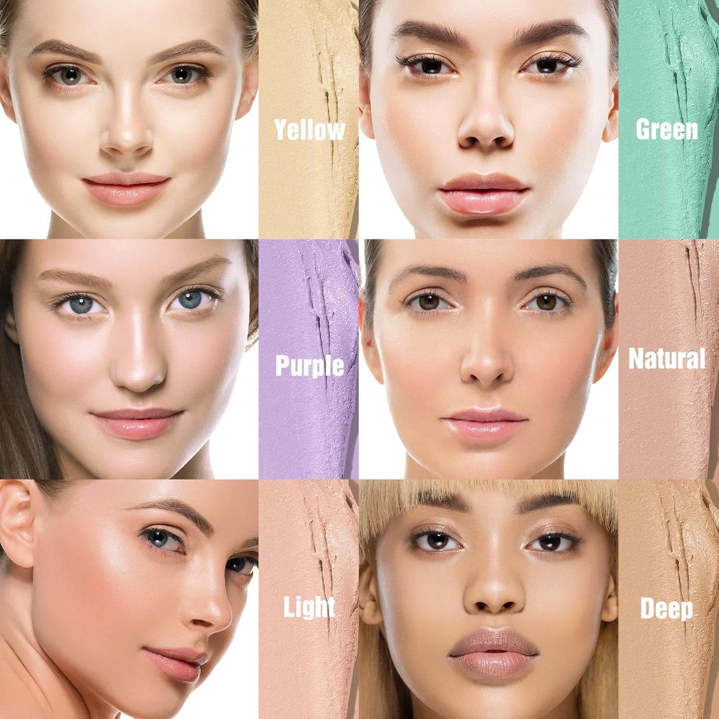 Contour Stick Corrects Skin Tone Bronzer Waterproof Sweat Resistant Concealer Creamy Concealer Deep