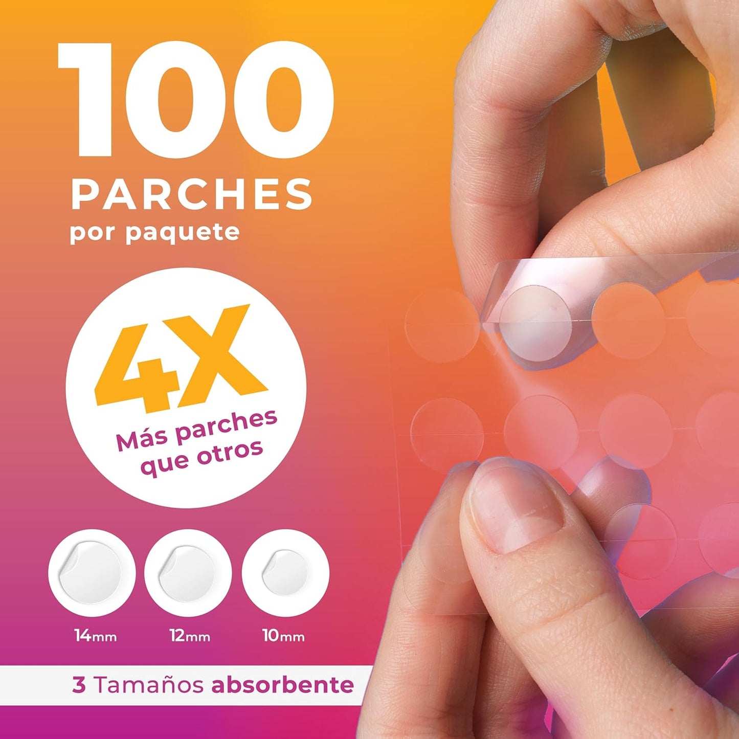 Parches para Acné en la Cara (120 Unidades) Parches Hidrocoloides Transparentes, Parches para Granos, Parches para Espinillas, Parches Faciales para Acné, Parches Antiimperfecciones Rostro