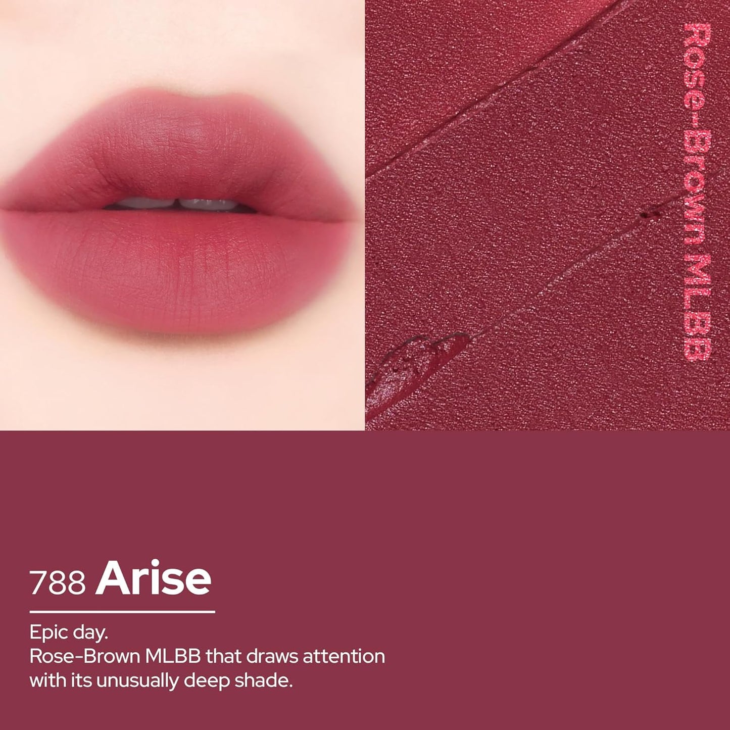 Unseen Blur Lip Tint Long-Lasting Stain, Blendable 3.2g (Arise, 3.2)
