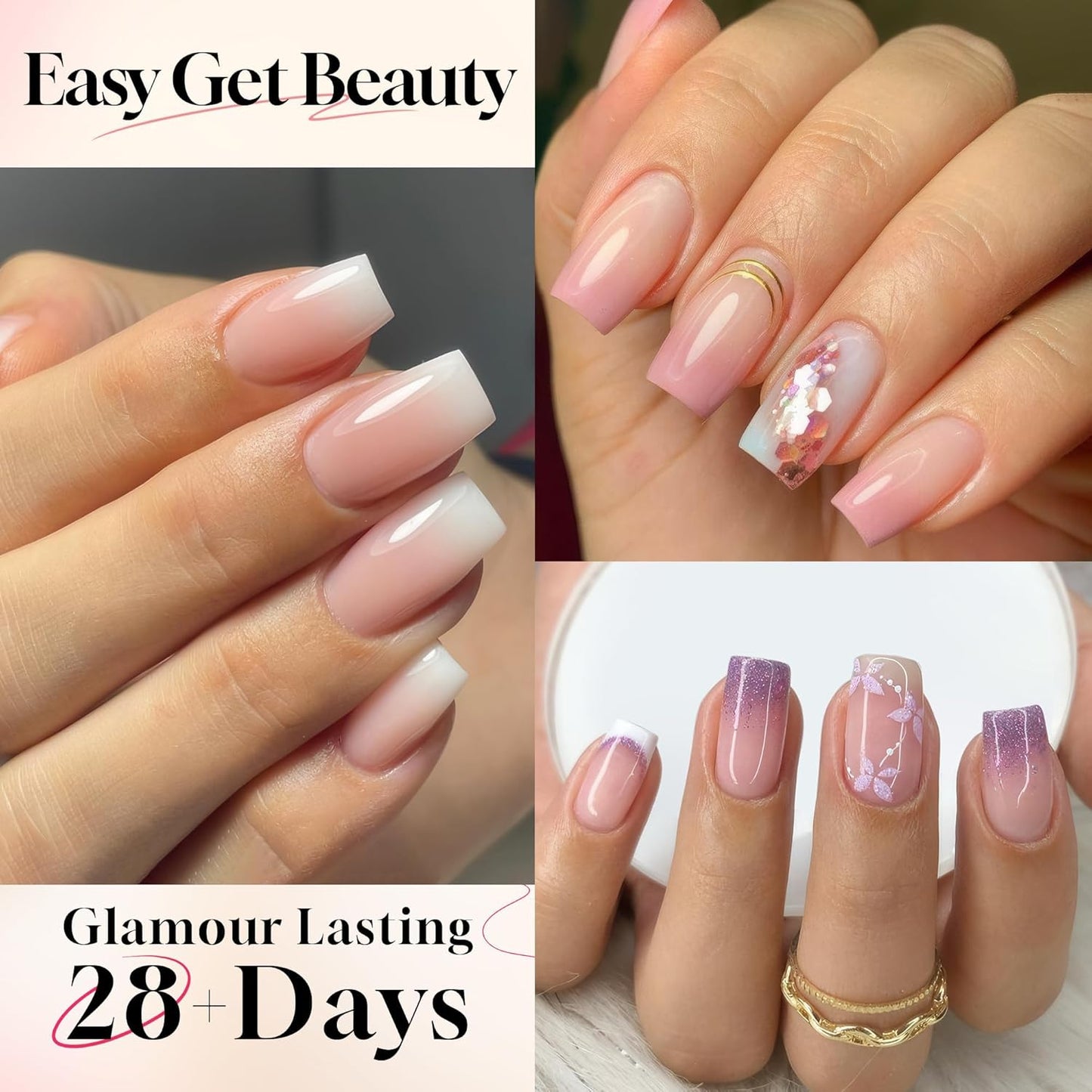 UNA GELLA Short Coffin Fake Nails 504Pcs Half Cover Matte Nail Tips Extra Short Coffin Gel Nail Tips No C Curve Pre-buff No Need File Salon Quality Nail Extension DIY Nail Art Salon 12 Sizes