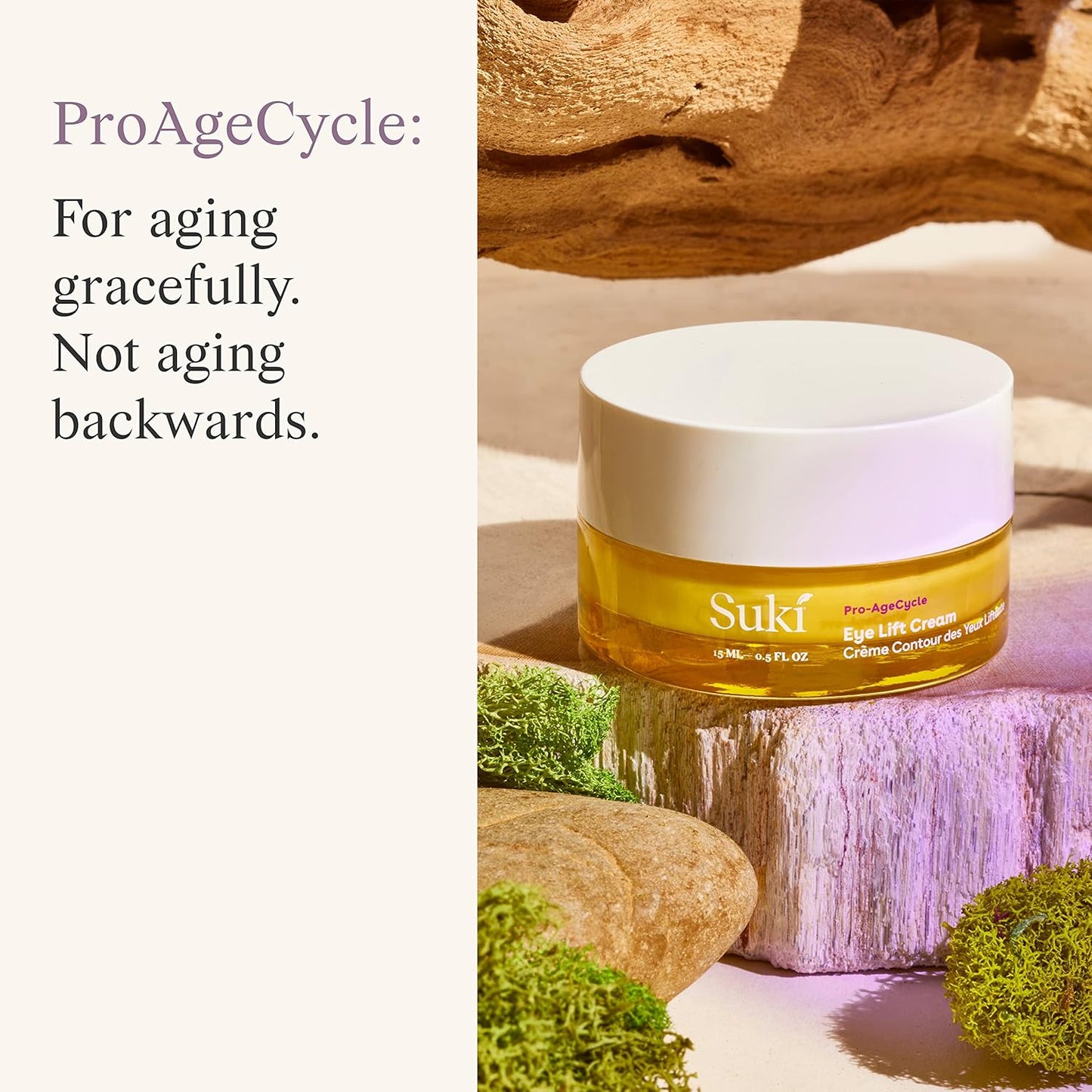 Suki Skincare Eye Lift Renewal Cream - Day - With Resveratrol, Caffeine, & Vitamin C - Helps Firm, Brighten, & Nourish Delicate Under-Eye Skin - 15 ml