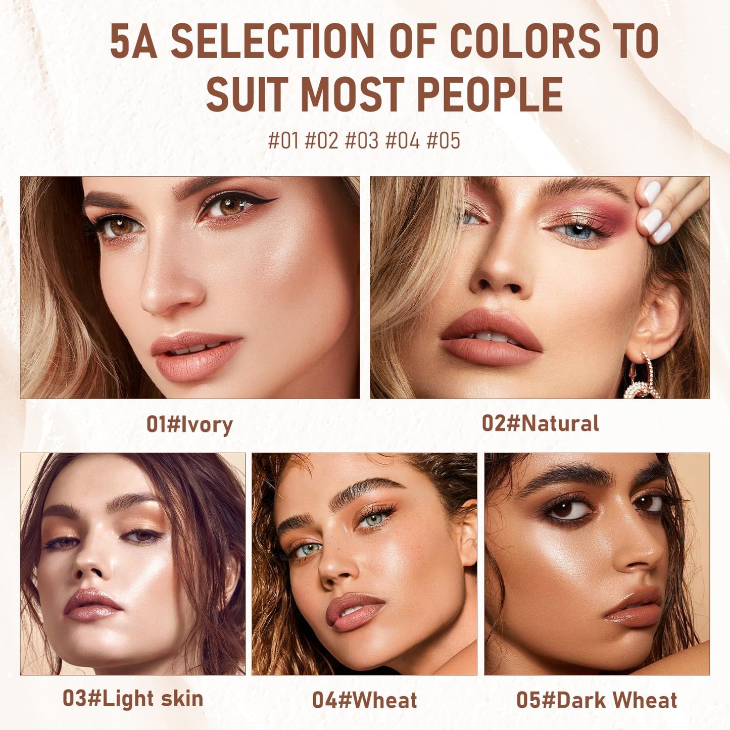 Long-Lasting Concealer Foundation Stick, Creamy Full Coverage, Hydrating Olive & Camellia Formula for Dark Circles (03 light skin)