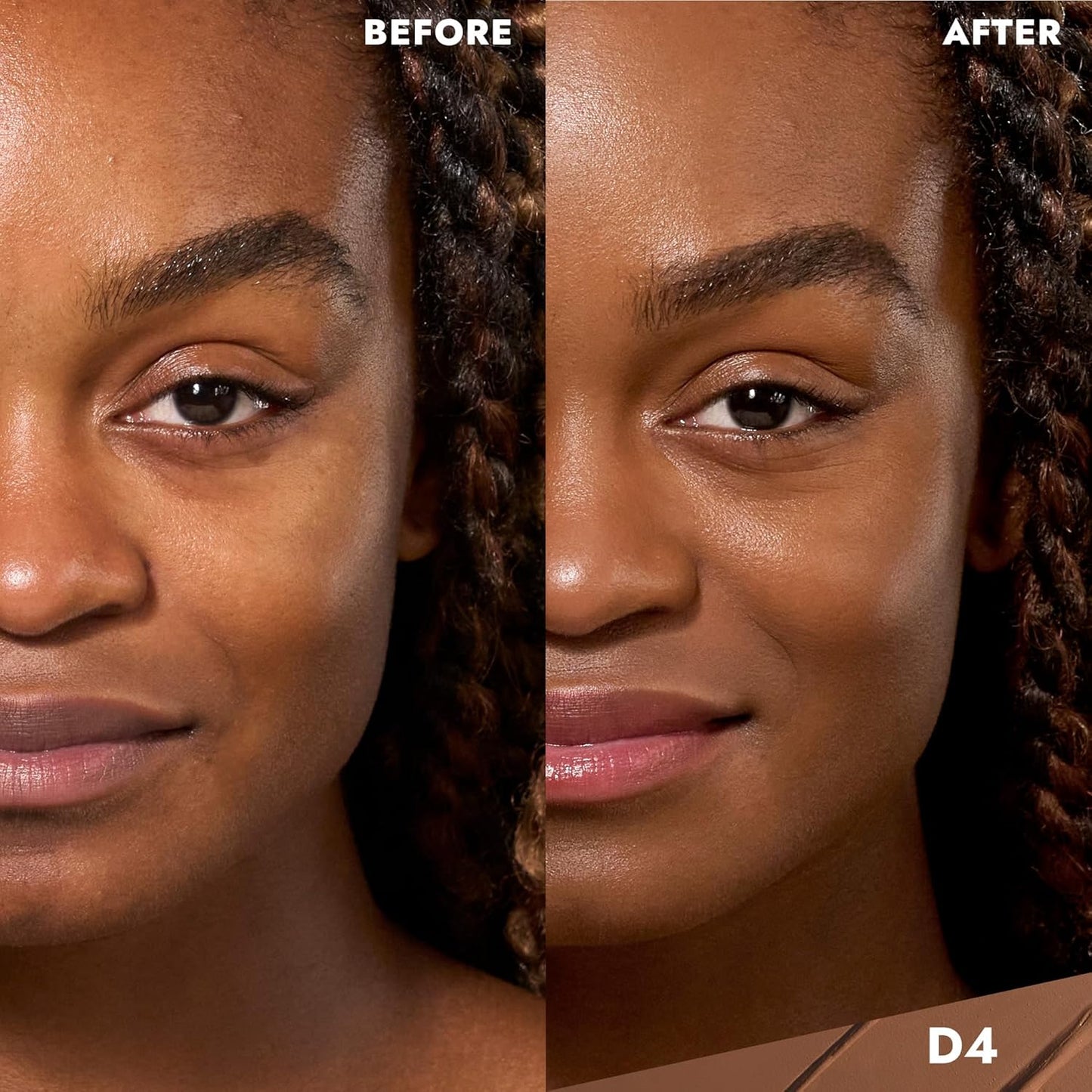 COVER FX Total Cover Cream Foundation - Shade D4 - Buildable Coverage - Natural Finish - Oil-Free - Sweat-Proof