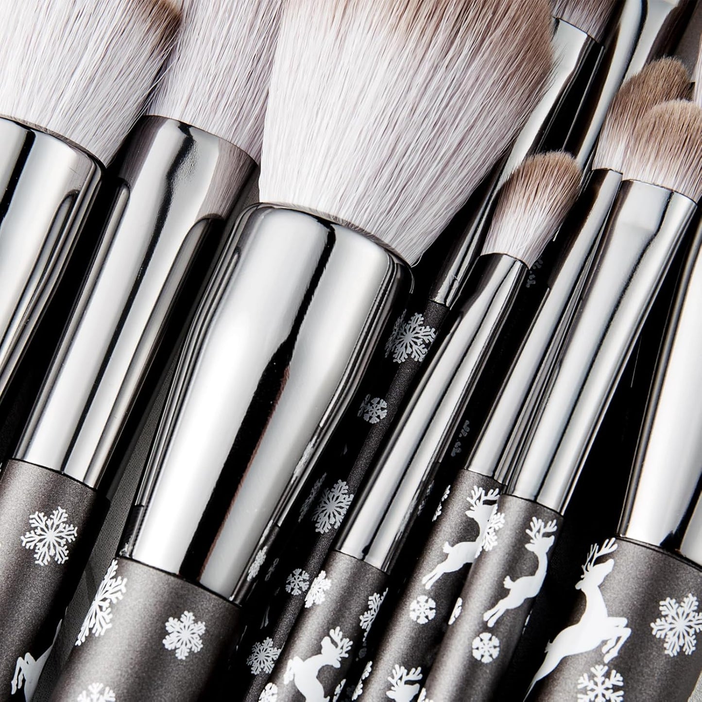 Natural Goat Hair Makeup Brush Set Professional, Snowflake Cosmetic Brushes Makeup Set, Natural Makeup Brushes, Natural Bristle Makeup Brushes, Natural Hair Makeup Brushes Set Professional.