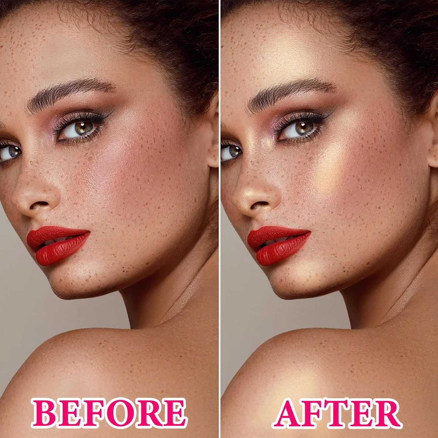 Cream Contour Stick,Shimmer Stick Long Lasting Non-greasy Cream Contour Bronzer Stick,Lightweight Concealer Waterproof Face Contouring Makeup Pen for Women(02#)