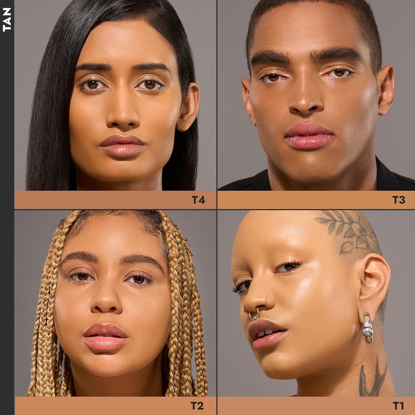 COVER FX Total Cover Cream Foundation - Shade T4 - Buildable Coverage - Natural Finish - Oil-Free - Sweat-Proof