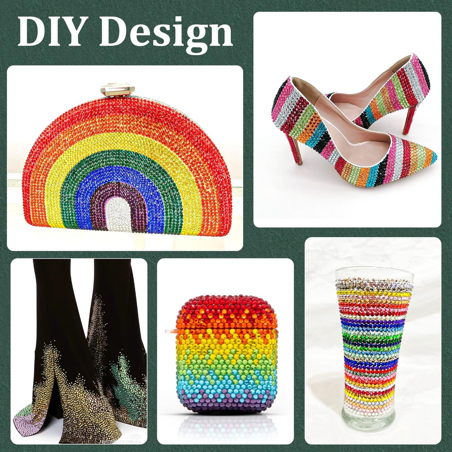 Resin Rhinestones for Crafting with B7000 Jewelry Glue, 1 Box Blue Purple Flatback Crystals with 3Pcs 10ml Glue for Bedazzling Crafts DIY Nail Art Makeup，Non Hotfix Gems for Clothing Shoes