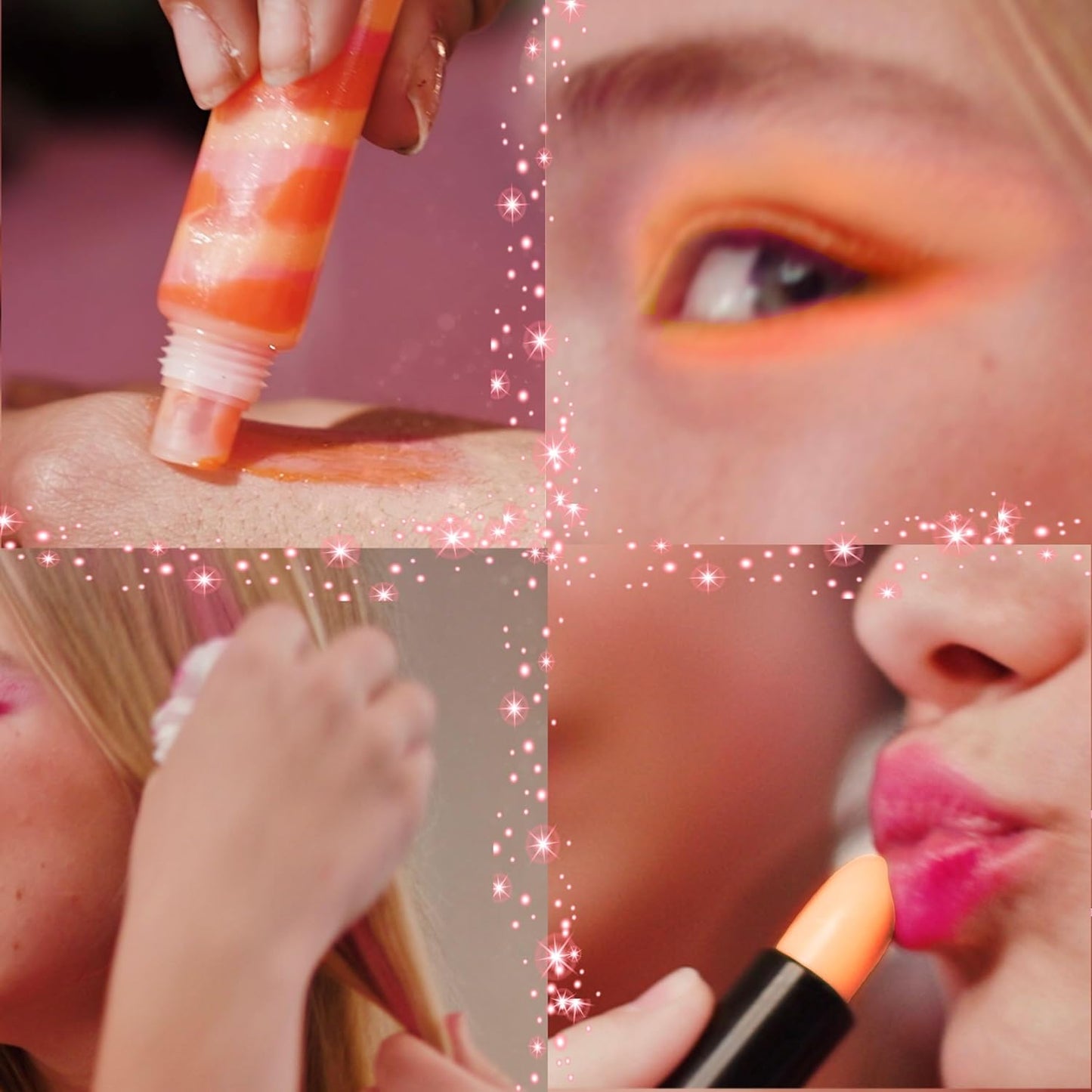 Miraculous Ladybug Kids Makeup Set - 10 Piece Bag with Nail Polish, Hair Chalk, Stickers & More - Safe, Non-Toxic Pretend Play Cosmetics - Rena Rouge Themed Makeup Kit for Children