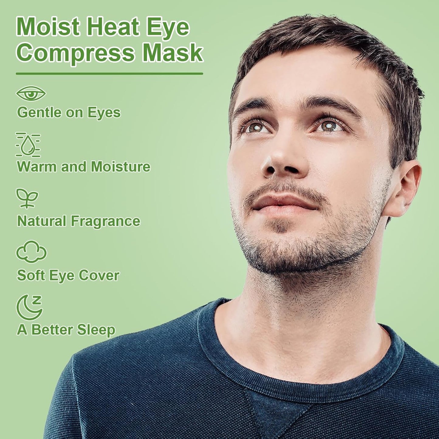 Weighted Eye Mask for Sleeping, Soft Heated Eye Mask, Moist Heat Warm Compress for Eyes, Natural Flaxseeds Microwave Reusable Sleep Mask, Must Haves for Women Spa, Home, Office (Grey)