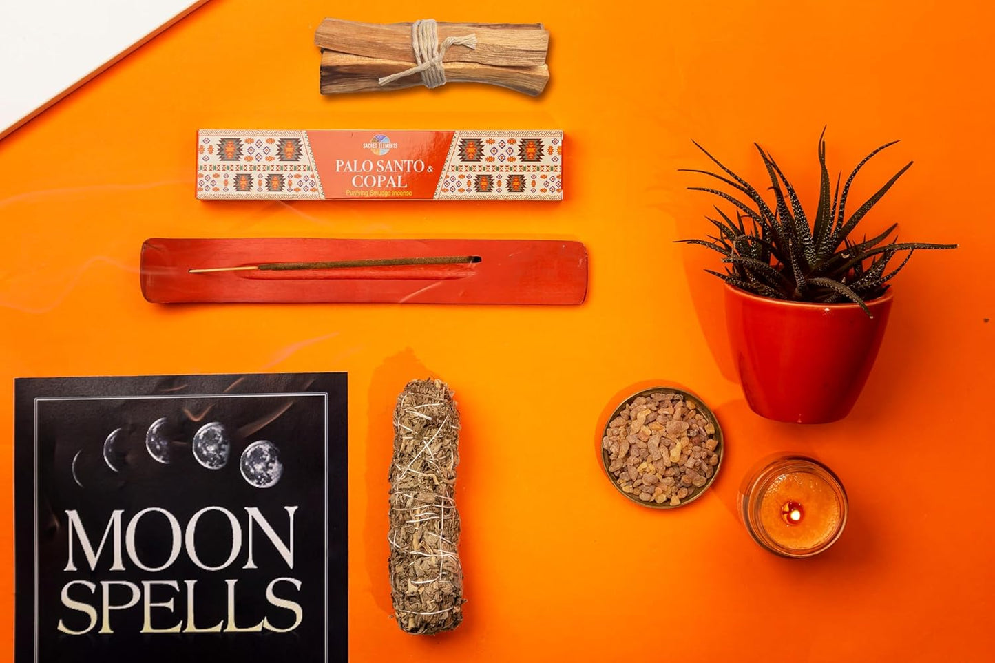 Sacred Elements Palo Santo & Copal Incense Sticks – 12 Pack | Natural Holy Palo Santo for Cleansing, Meditation, Smudging & Aromatherapy | Premium Copal Resin Blend | Long-Lasting Fragrance