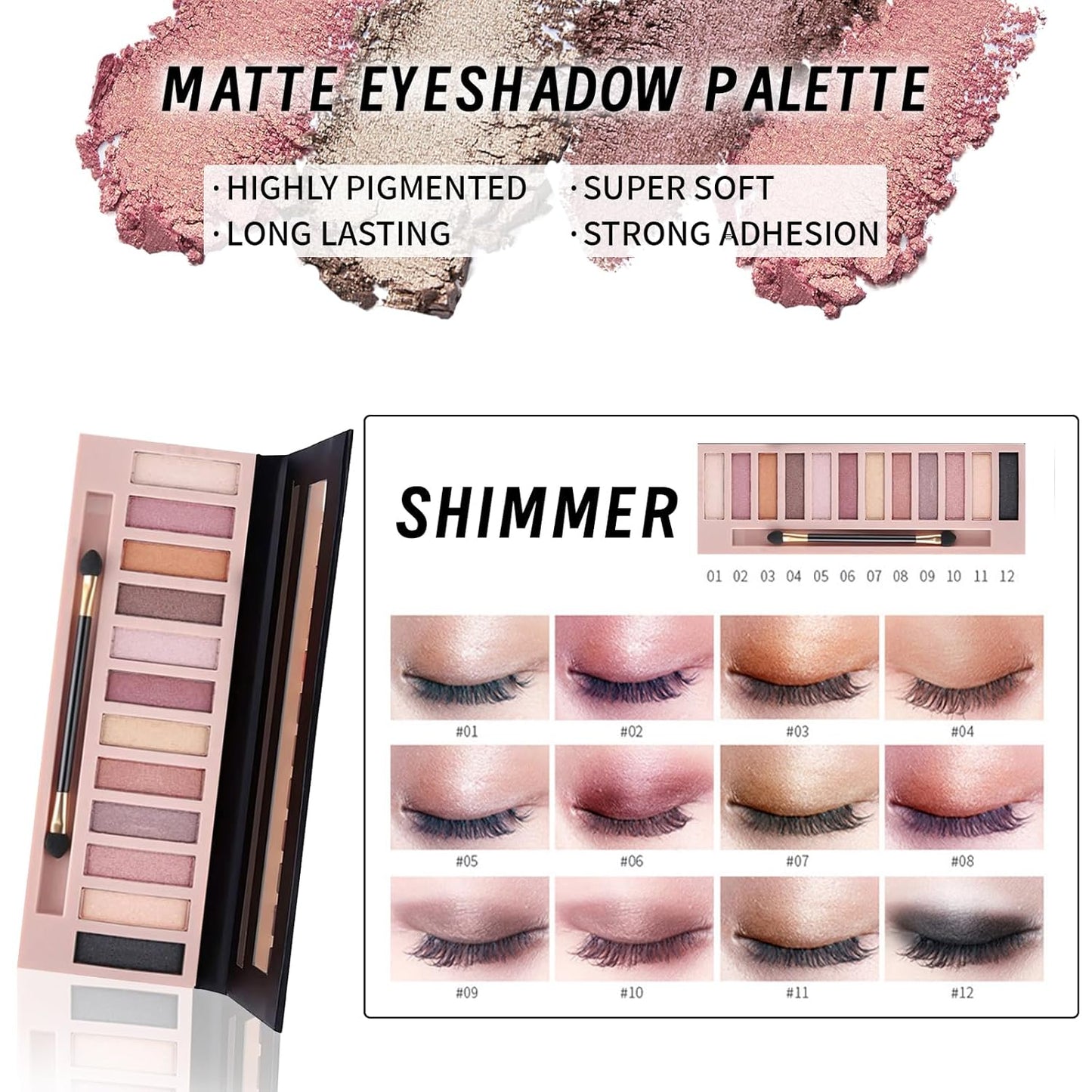 Makeup Kit Set for Women, Makeup Present for Women Teen Girl, Eyeshadow Foundation CC Cream Face Primer, Makeup Brush Sponge, Lipstick, Eyebrow Soap Pencil Mascara Eyeliner Cosmetic bag