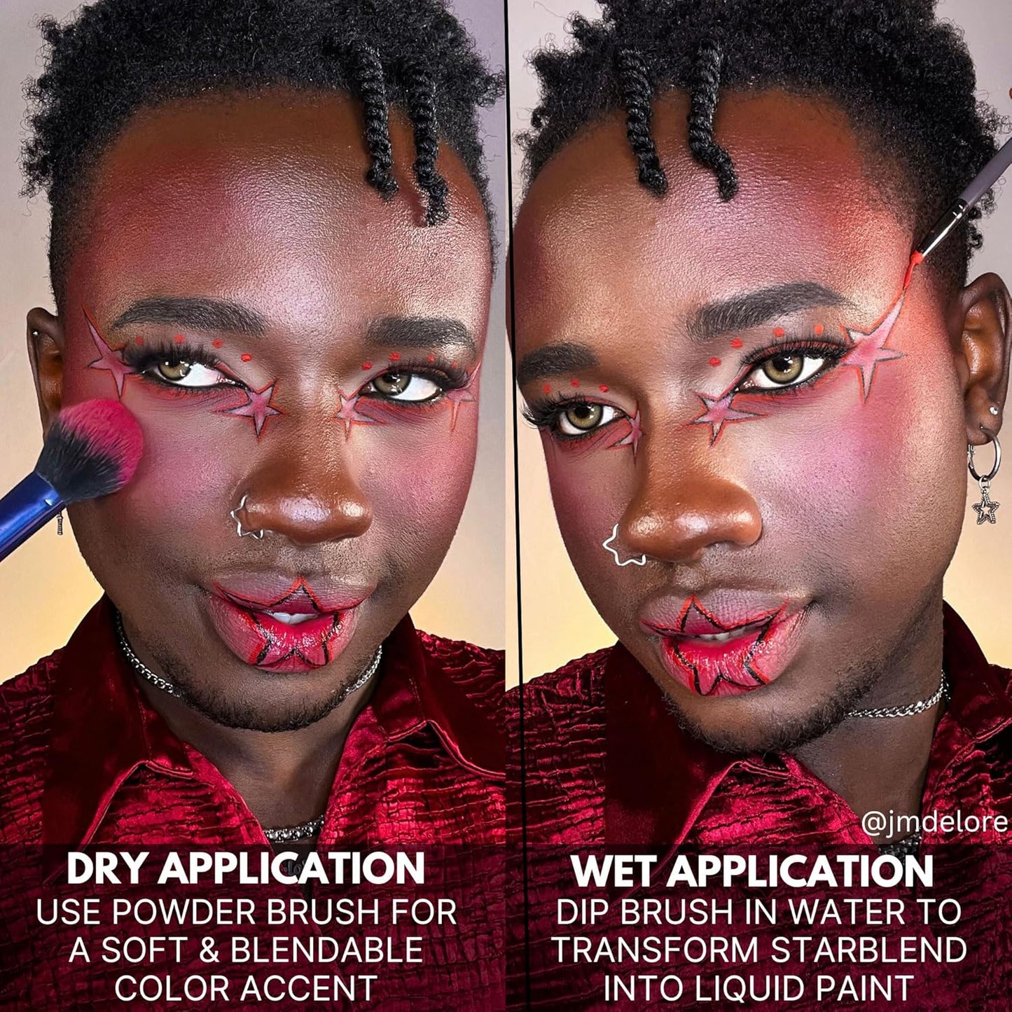 Mehron Makeup StarBlend Cake Makeup | Wet/Dry Pressed Powder | Powder Foundation | Monster Grey Face Paint & Body Paint 2 oz (56g)