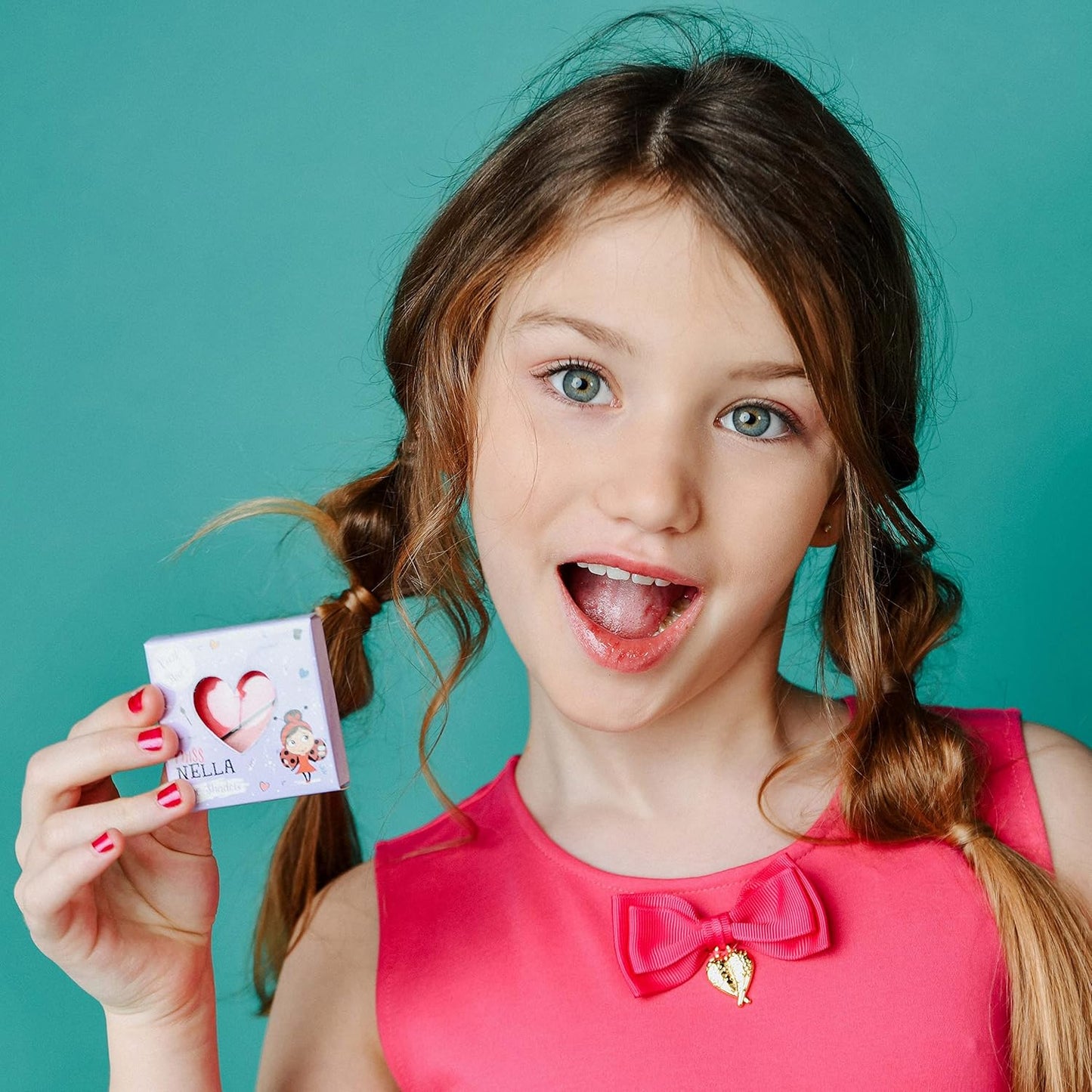 MISS NELLA Kids Bag of Wonders, Makeup & Nail Polish Set Safe and Fun Gift - Hypoallergenic, Dermatologically Tested Kid-Friendly, Non-Toxic, Cosmetic Bag Included – Special Edition