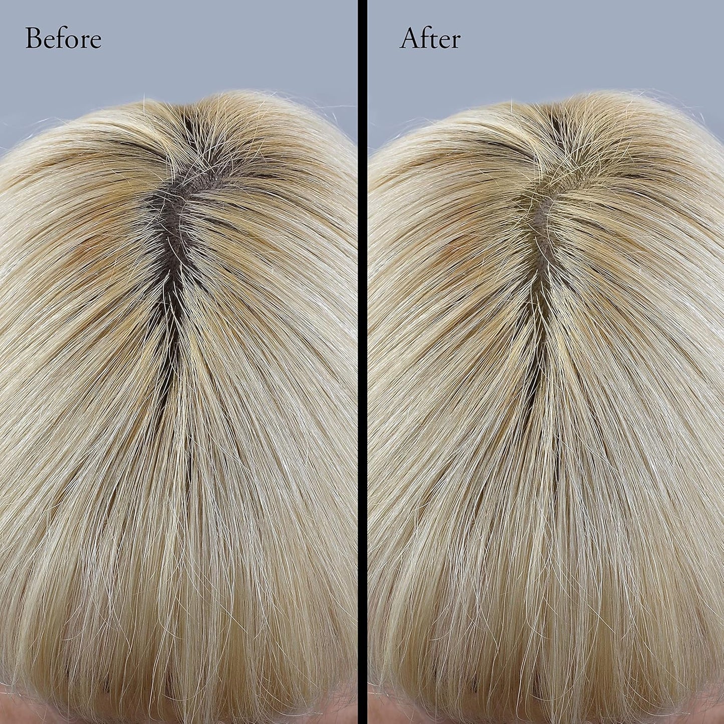 Root Touch Up Powder - 11 True-to-Nature Shades - Zero Fragrance, Talc or Parabens - Hairline Concealer by NuBeauti (Without Brush, Blonde)